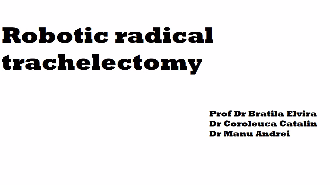 Courses 6 Robotic radical trachelectomy
